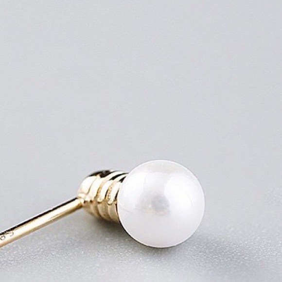 💜 (925) LIGHT BULB DESIGN STUD EARRINGS - Picture 3 of 6